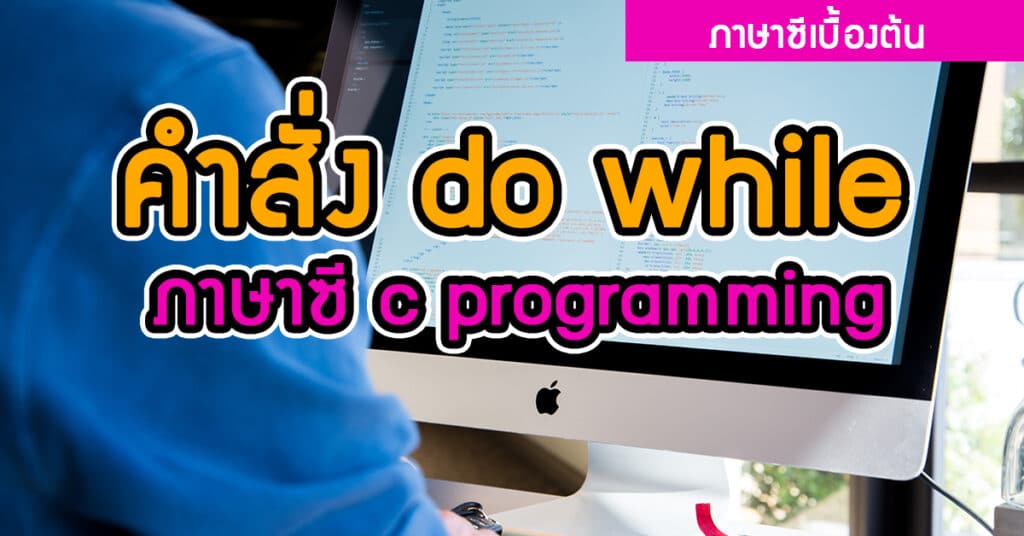 คำสั่ง do while ภาษาซี c programming