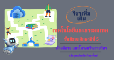 วิชาเทคโนโลยีและสารสนเทศ ชั้นมัธยมศึกษาปีที่ 5 วิชาคอมพิวเตอร์เพิ่มเติม