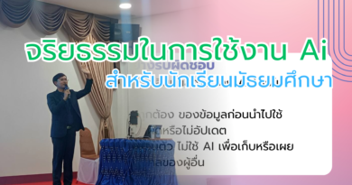 จริยธรรมในการใช้ ai สำหรับนักเรียน ชั้นมัธยมศึกษา