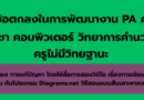 ดาวน์โหลด ข้อตกลงในการพัฒนางาน (PA) ครูวิชาเอกคอมพิวเตอร์ วิทยาการคำนวณ การแก้ปัญหาด้วยสื่อวิดีโอเรื่อง “การเขียนผังงาน” สำหรับครูที่ยังไม่มีวิทยฐานะ